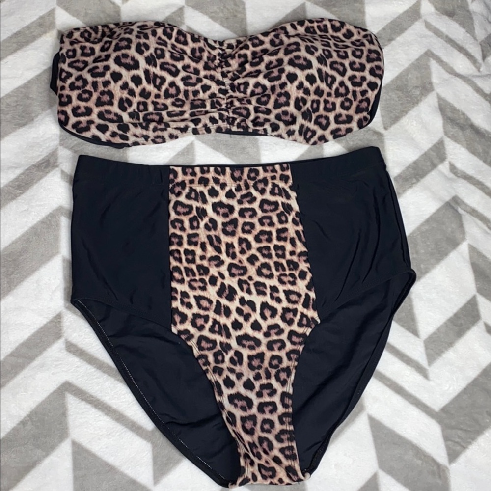 Forever 21 PLUS Cheetah Bikini 🤎🤍